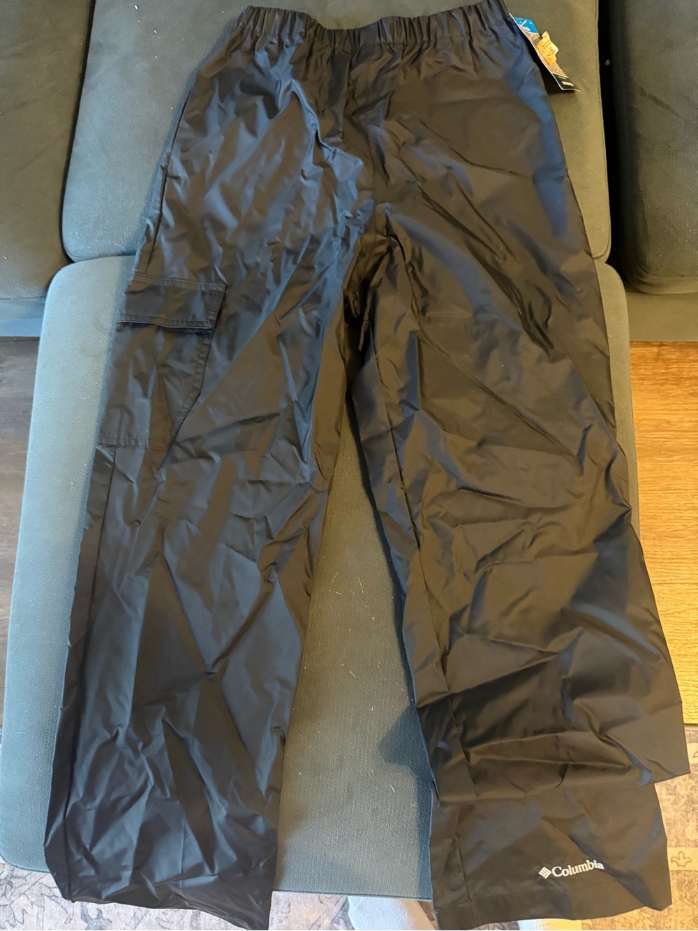 Columbia Black Men's Cargo Rain Pants